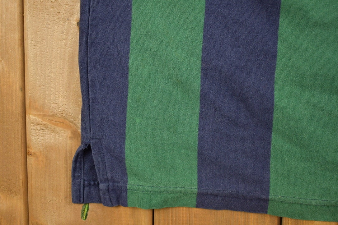Vintage 1990s Gant Vertical Striped Rugby Sweatshirt