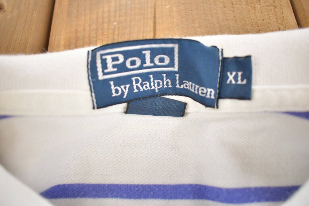 Vintage 1990s Polo Striped Golf Shirt