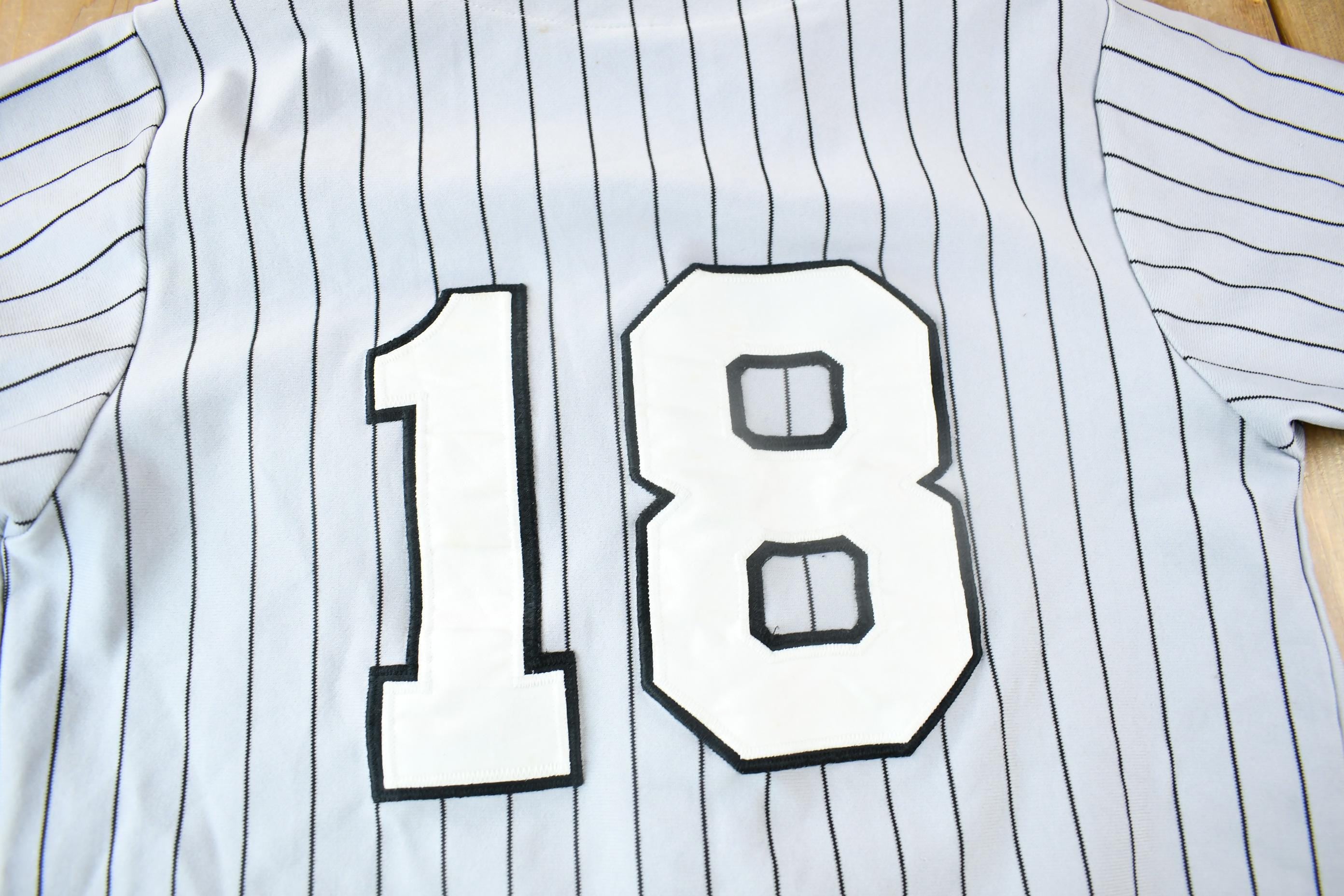 Vintage 1990s Chicago White Sox South Side Baseball Pinstripe Jersey