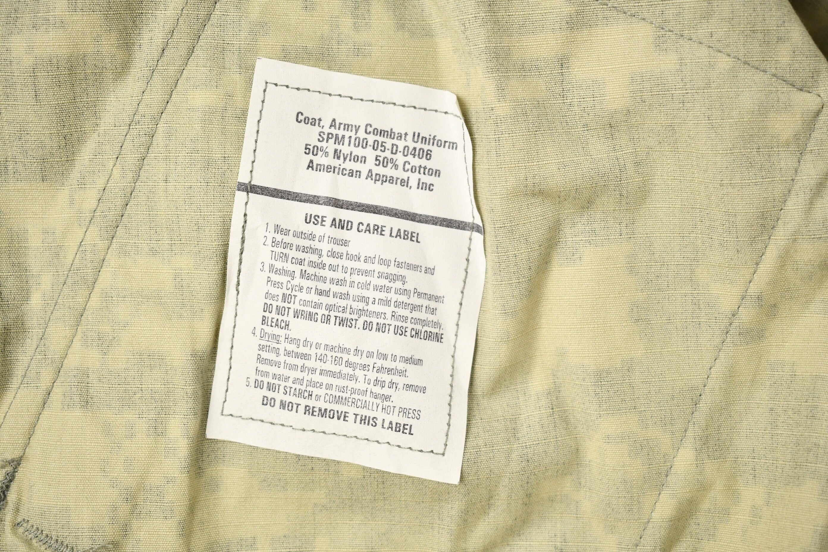 Vintage Military Army Combat Uniform Coat