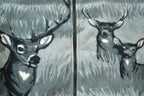 Vintage 1990s All Over Print Big Buck Deer Fleece Sweater