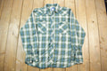Vintage Wrangler Plaid Button Up Shirt