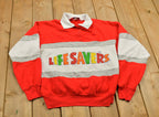 Vintage 1980s Life Savers Graphic Collared Sweater