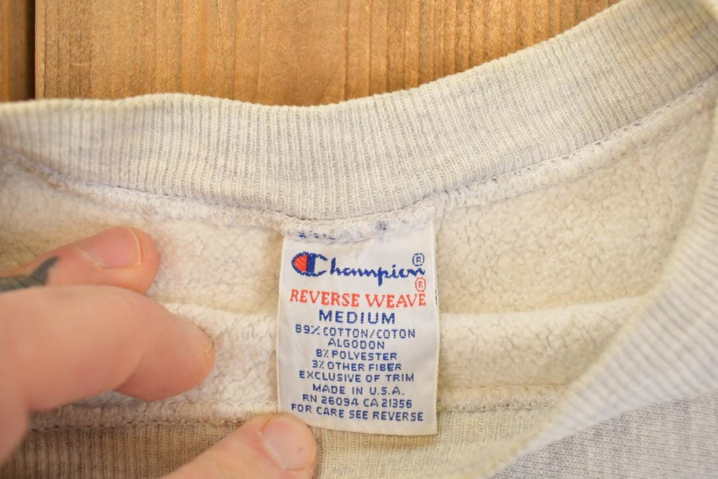Vintage Y2K Champion Reverse Weave Cropped Crewneck Sweatshirt Womens Cropped M