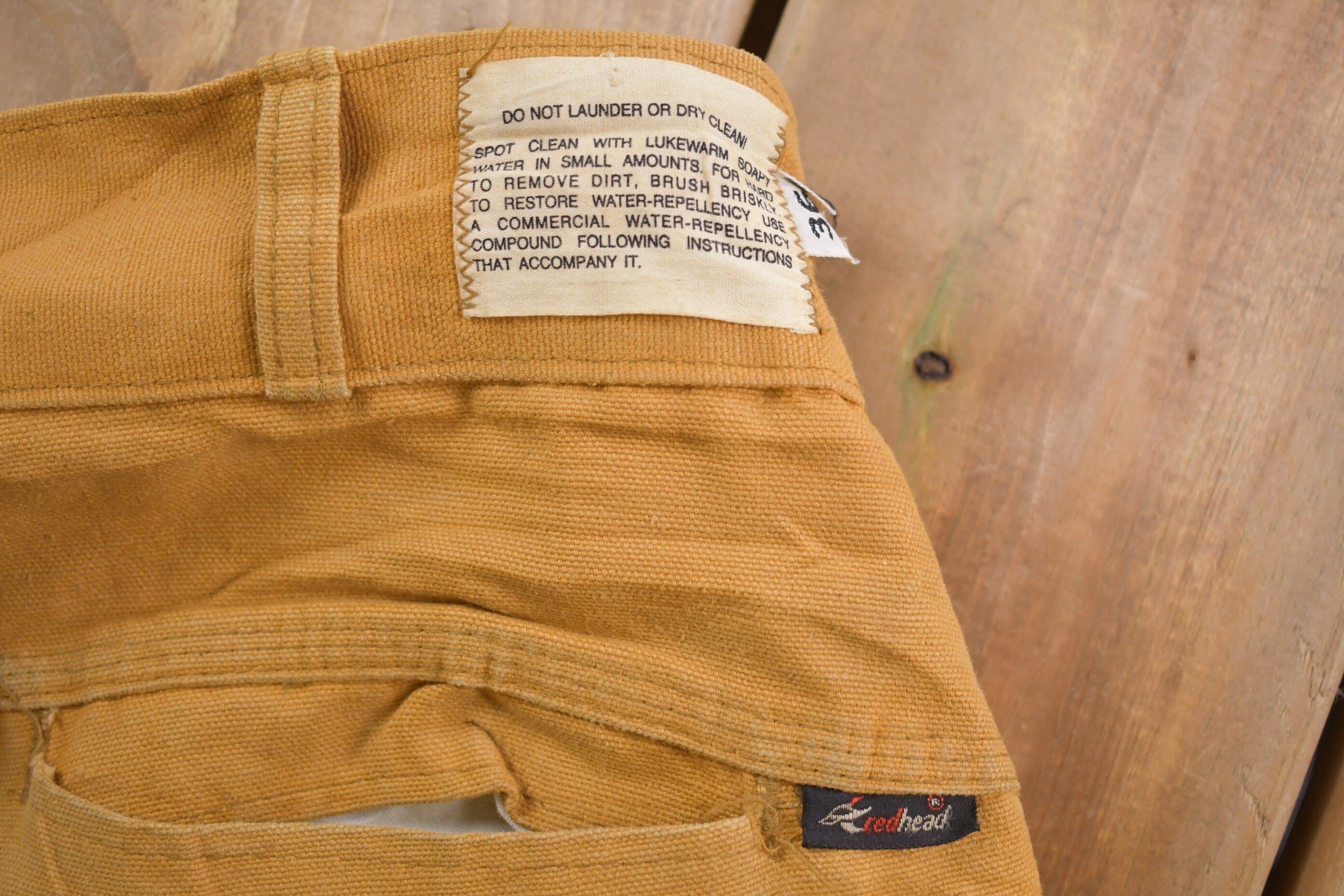 Vintage 1980's Red Head Nylon Double Knee Pants 34 x 26