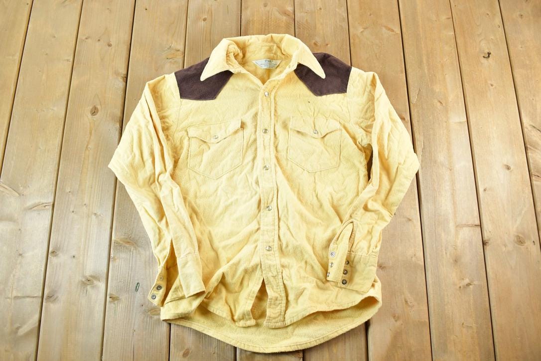 Vintage 1970s Pal Western Button Up Shirt Mens M