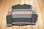 Vintage 1990s Cotton Ginny Knit Zip Up Sweater