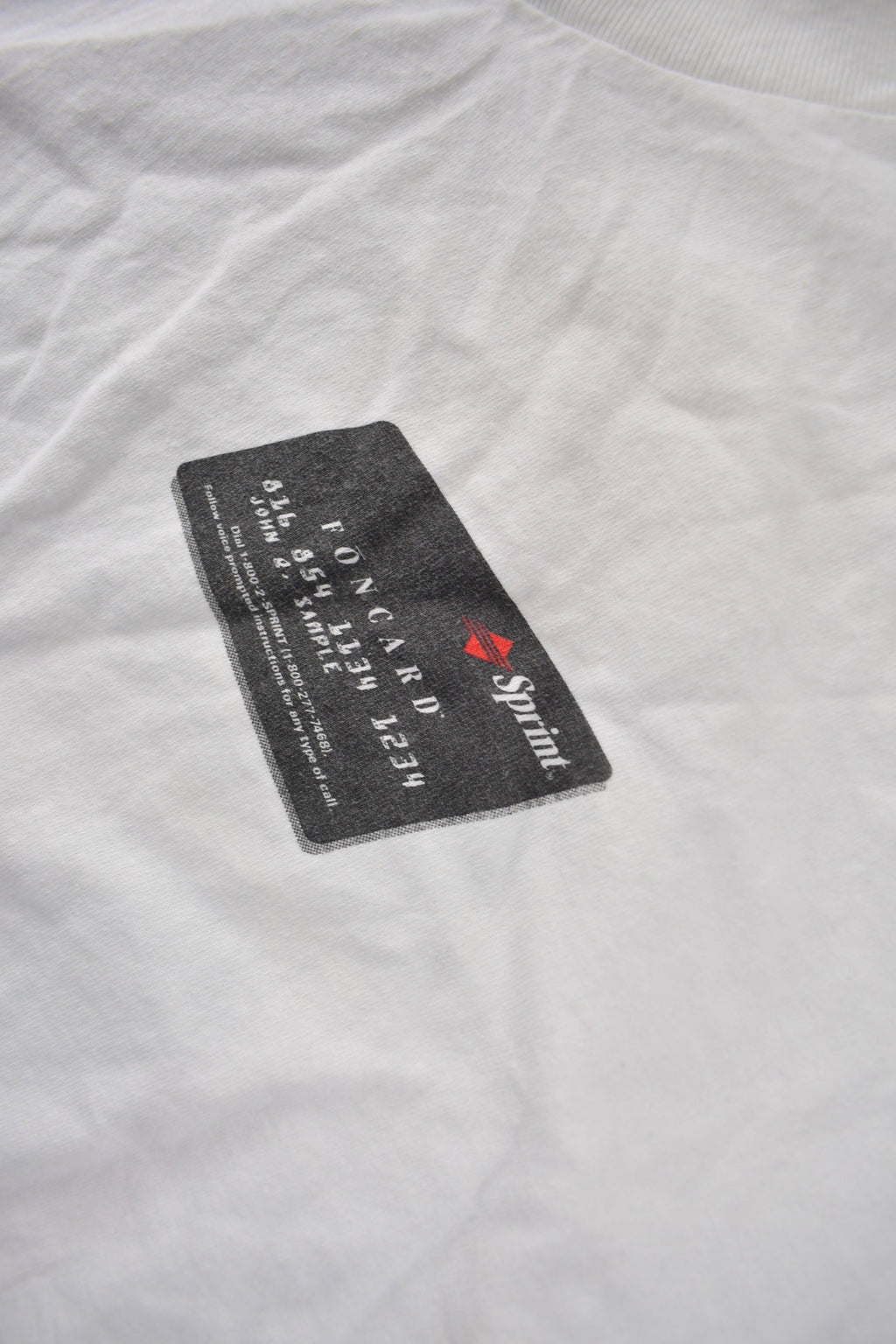 Vintage 1990s Sprint Credit Card Promo Graphic T Shirt Size XL
