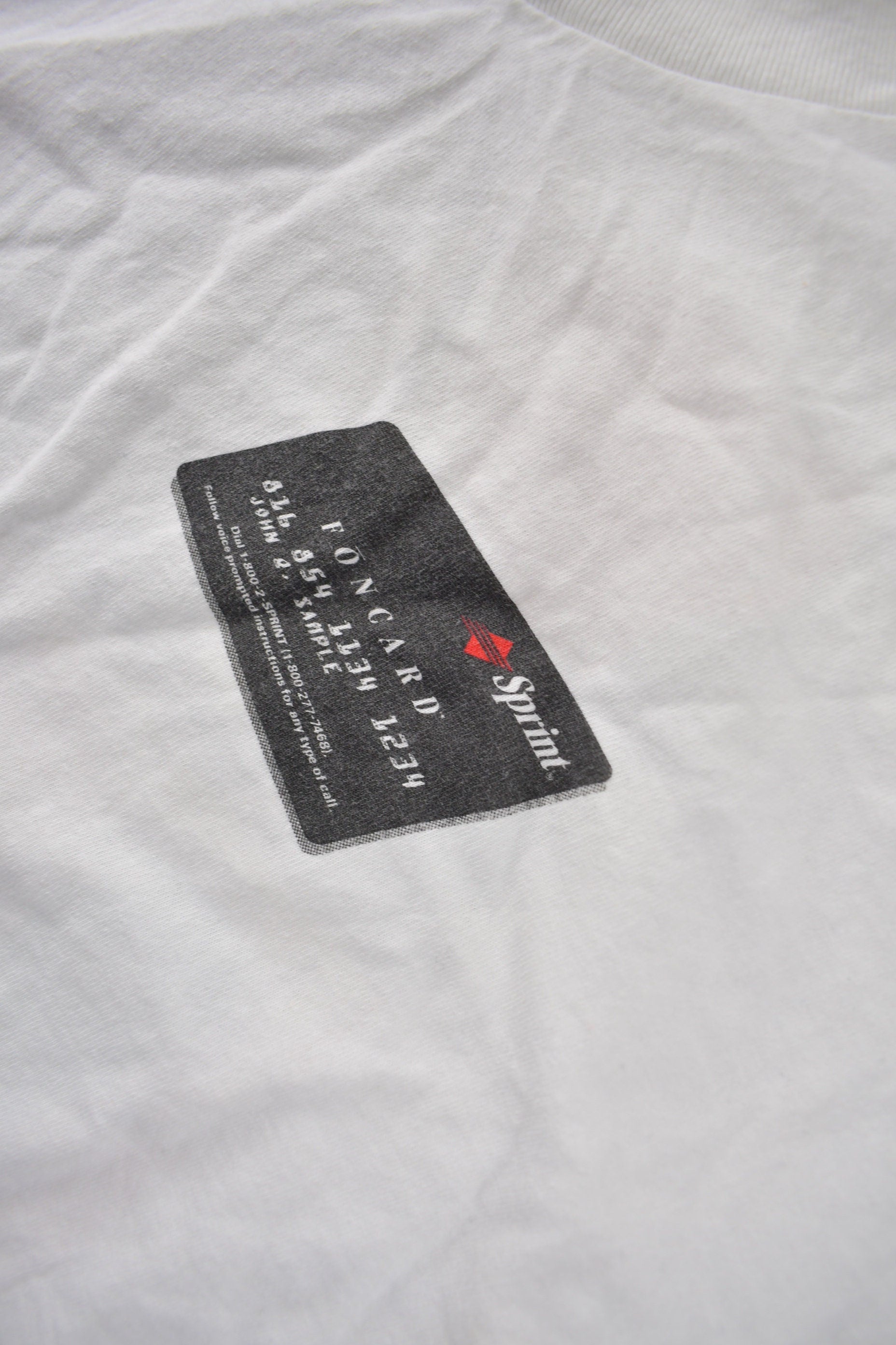 Vintage 1990s Sprint Credit Card Promo Graphic T Shirt Size XL