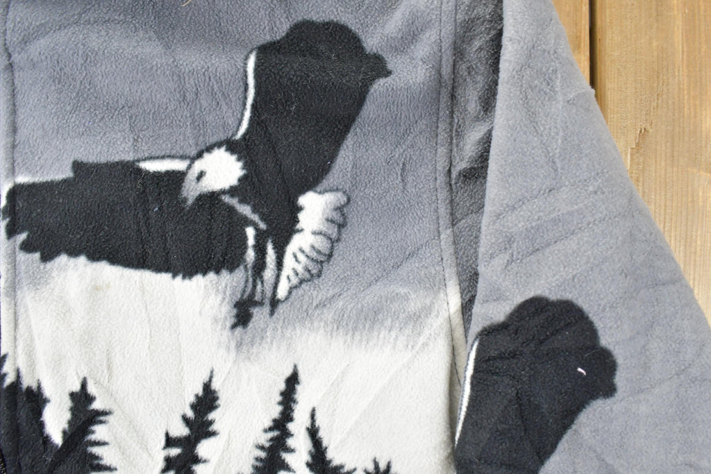 Vintage 1990s Eagle Fleece Heavy Hooded Sweater