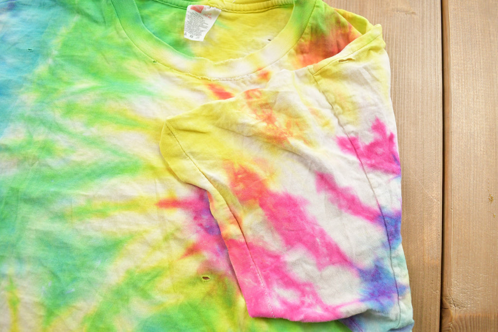 Vintage 1990s Tie Dye All Over Print T-shirt  Vintage Tie Dye Tee  Music Promo  Tie Dye  Single Stitch  Hippie