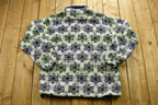 Vintage 1990s Northern Reflections All Over Flower Graphic Fleece Sweatshirt