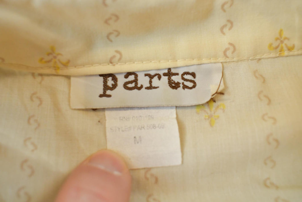 Vintage 1980s Parts Button Up Shirt Mens M