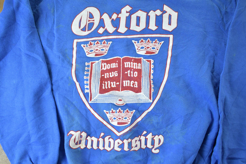 Vintage 1980s Oxford University Collegiate Crewneck