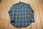 Vintage 1990s GAP Plaid Flannel Button Up Shirt - Medium