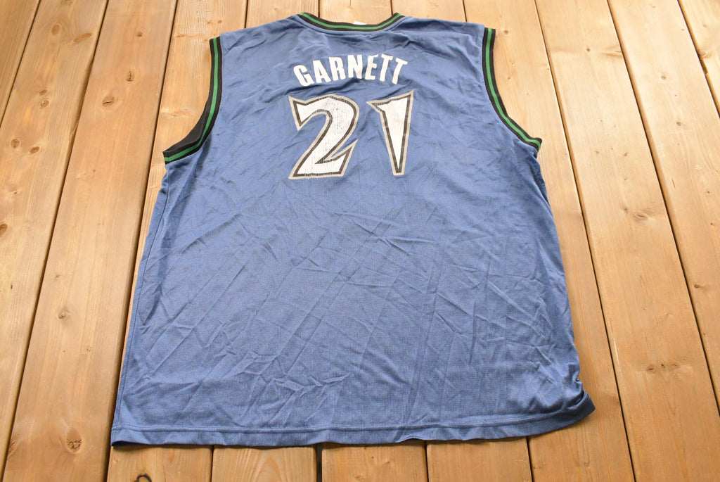 Vintage Y2K Reebok Minnesota Timberwolves NBA Kevin Garnett Basketball Jersey Mens M / 2000s Sportswear/ 00s Jersey / Streetwear