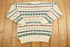 Vintage 1990s Lord Jeff Patterned Crewneck Sweater