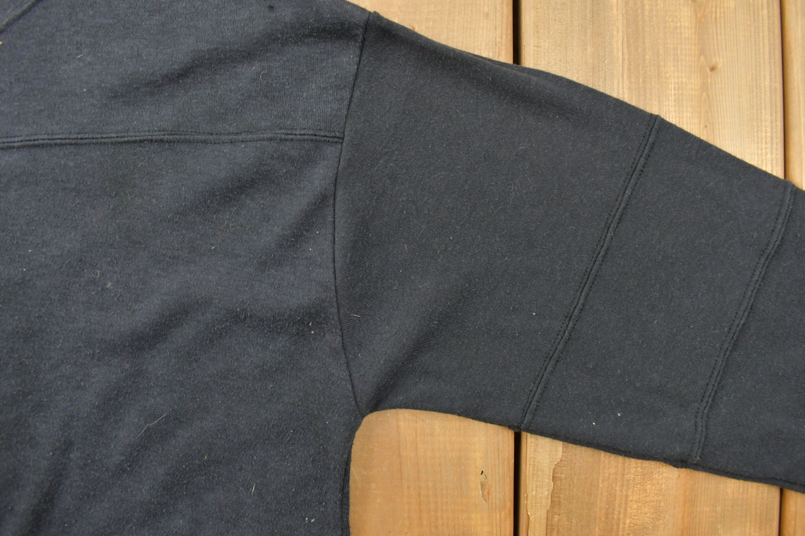 Vintage 1990s Blank Black Crewneck Sweatshirt