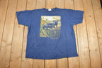 Vintage 1990s Black Lab Puppy Graphic T Shirt