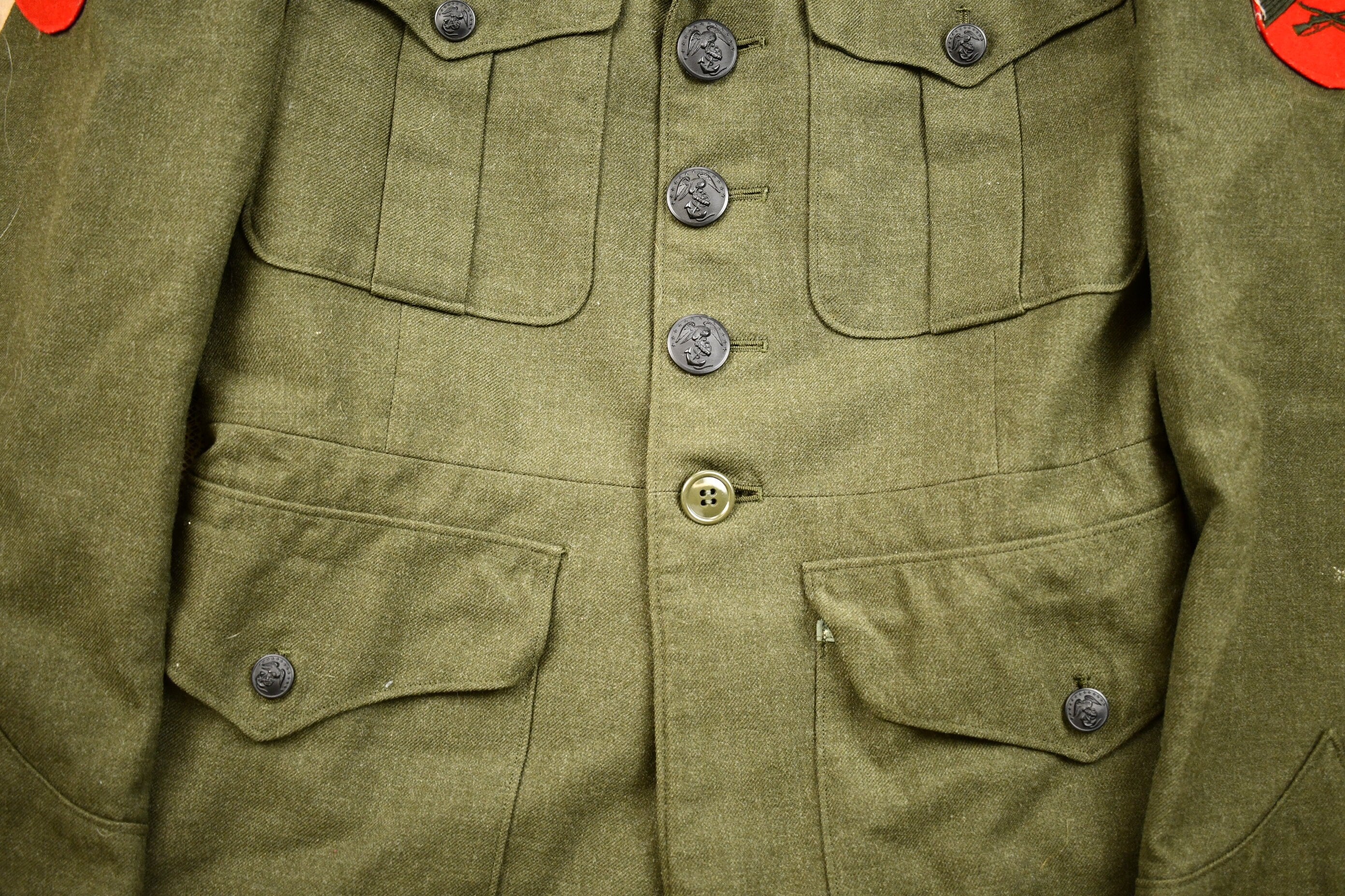 Vintage 1982 Army Military Button Up Blazer Jacket