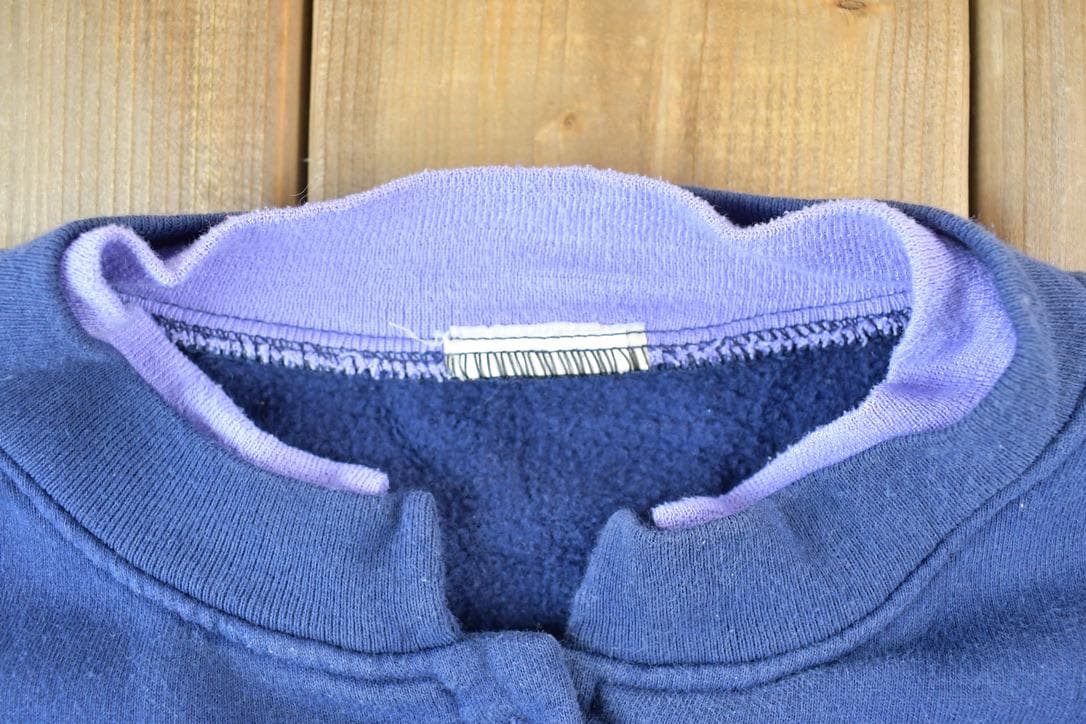 Vintage 1990s Double Collared All Over Print Button Up Outdoorsman Crewneck Sweatshirt