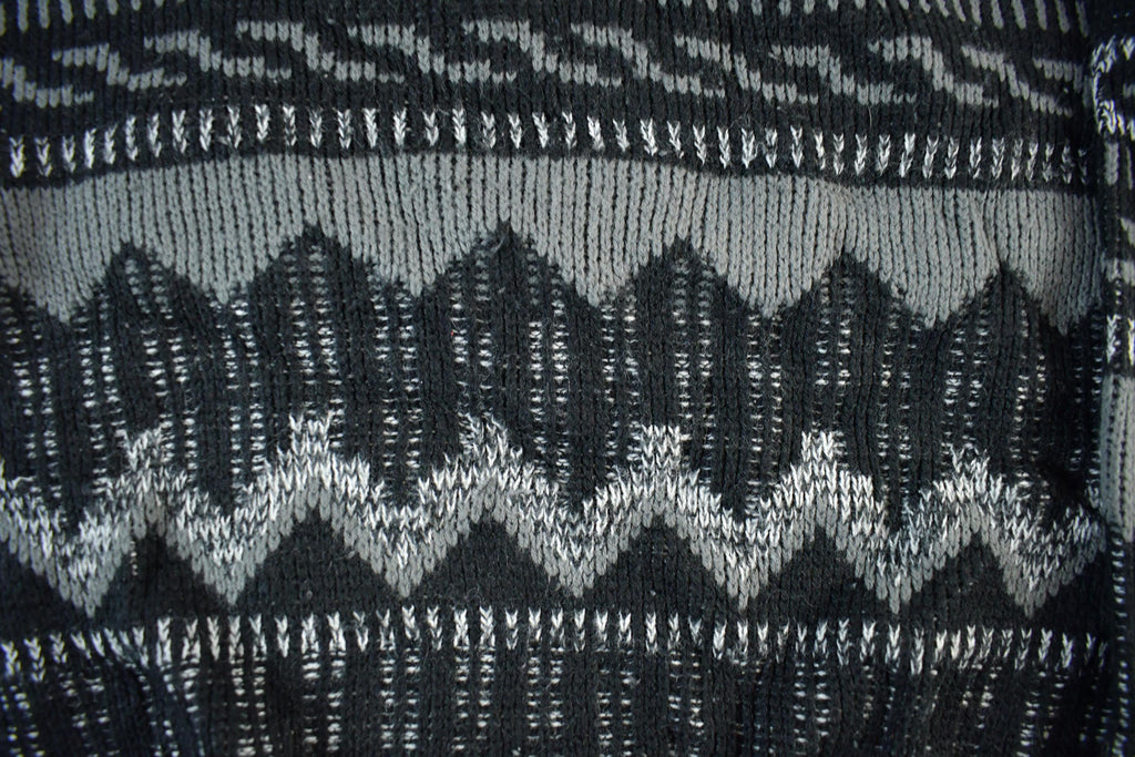 Vintage 1990s Robert Bruce Knit Striped Crewneck Sweater Men's Large