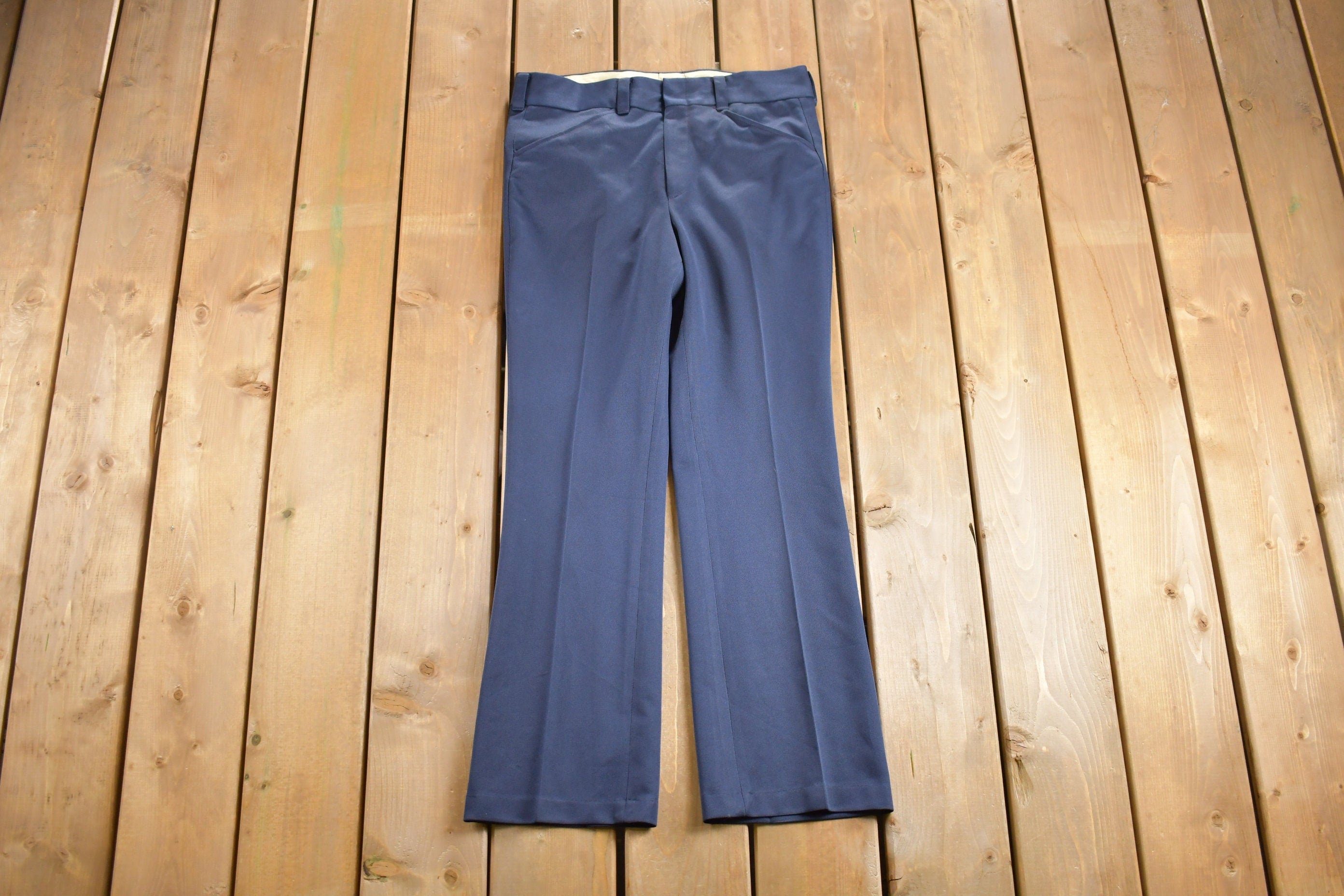 Vintage 1970s Pleated Trousers Size 32 x 27.5