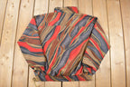 Vintage 1990s Kaktus Abstract Pattern Windbreaker Jacket