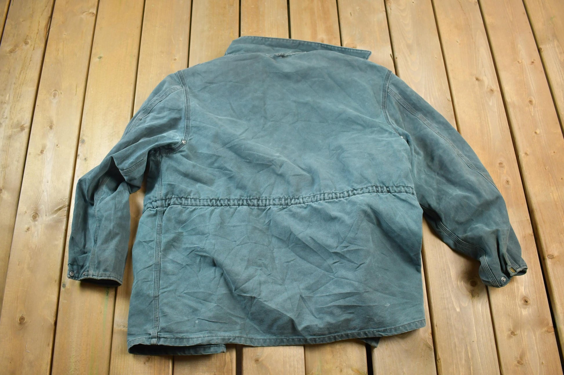 Vintage 1990s Distressed Carhartt Blanket Lined Jacket Made In USA