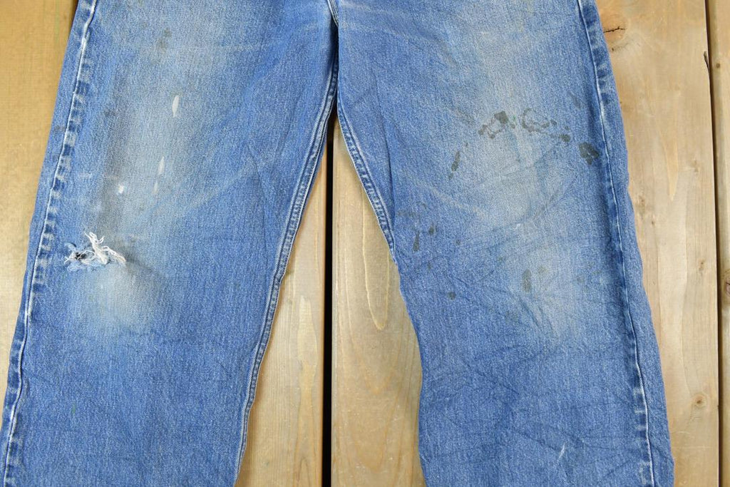 Vintage 1990s Levi Strauss 579 Red Tab Baggy Fit Denim Jeans Size 33 x 30