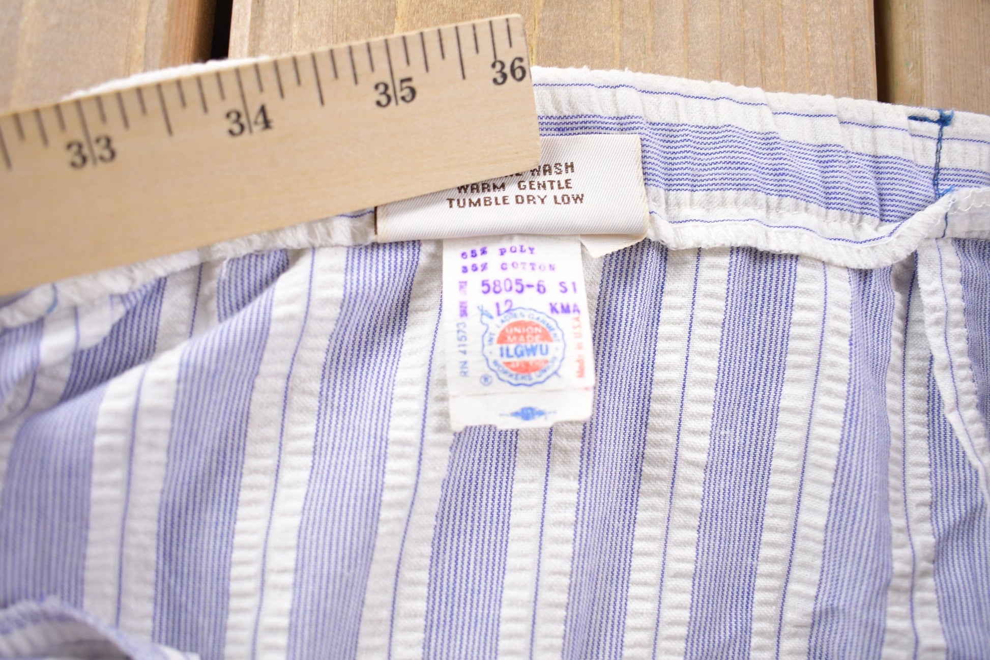 Vintage 1980s Paddle and Saddle Corp. Striped Skirt Size 30 x 28 / True Vintage / Vintage Skirt / Retro Style / Casual Skirt