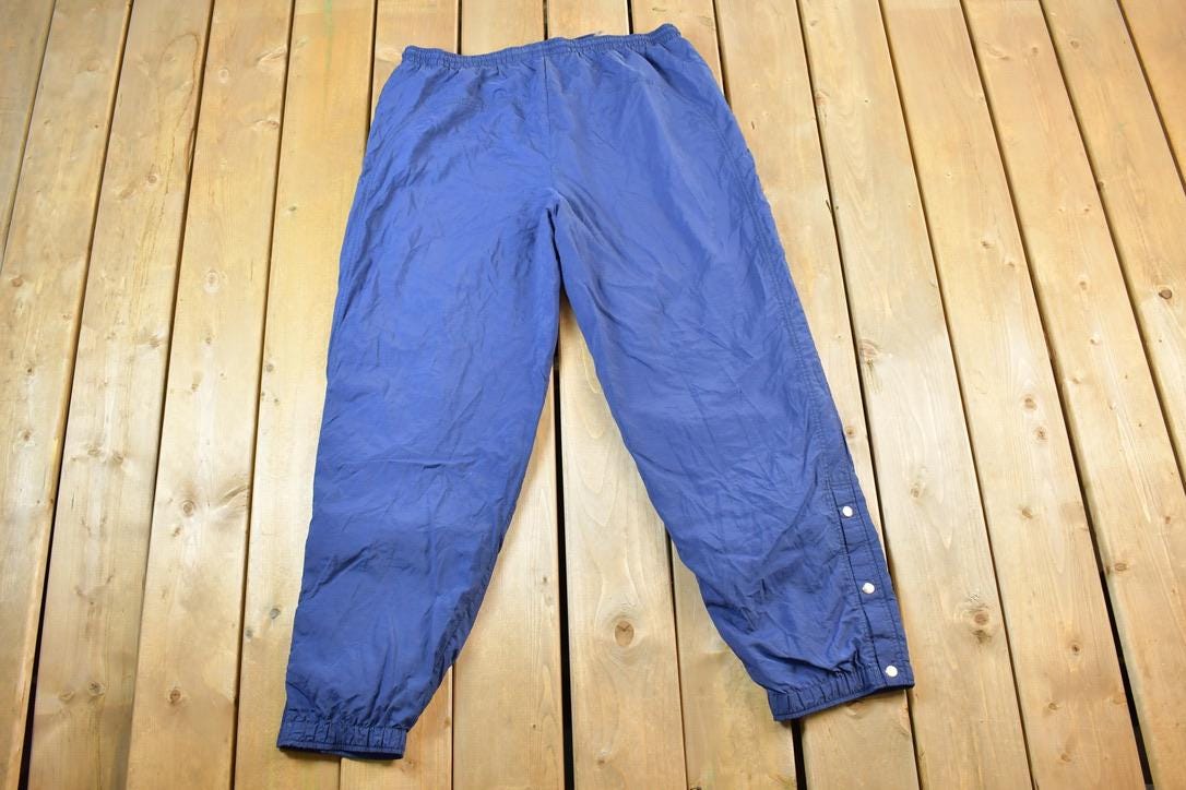 Vintage 1990s Nike Quarter Tearaway Mini Swoosh Splash Athletic Pants Size XL