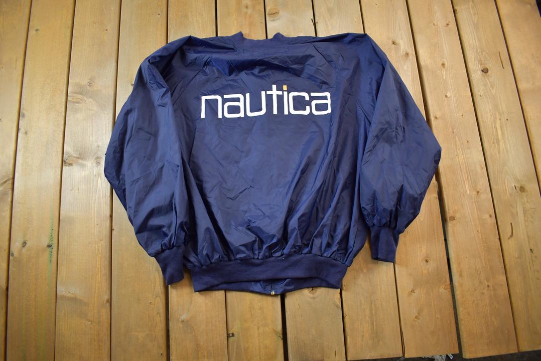 Vintage 1990s Nautica Nylon Sailing Windbreaker - XL