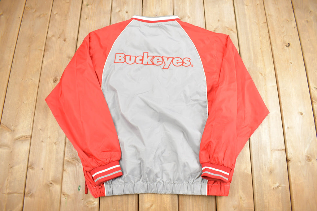 Vintage 1990s Ohio State University Buckeyes Collegiate Pullover Windbreaker