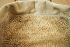 Vintage 1990s Distressed Faded Wrangler Synthetic Fur Lined Jean Jacket