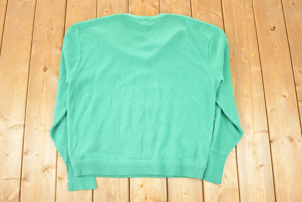 Vintage 1990s Izod Knit V Neck Sweater Men's XL