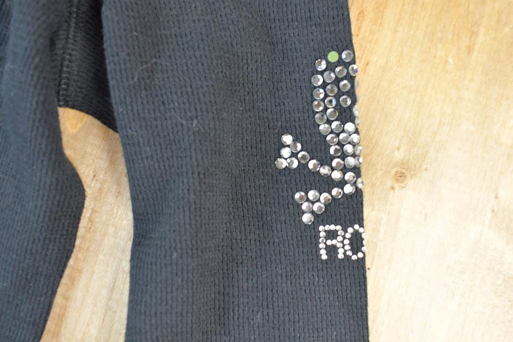 Deadstock Y2K Vintage Vigoss Gold Bedazzled Rock T-Shirt