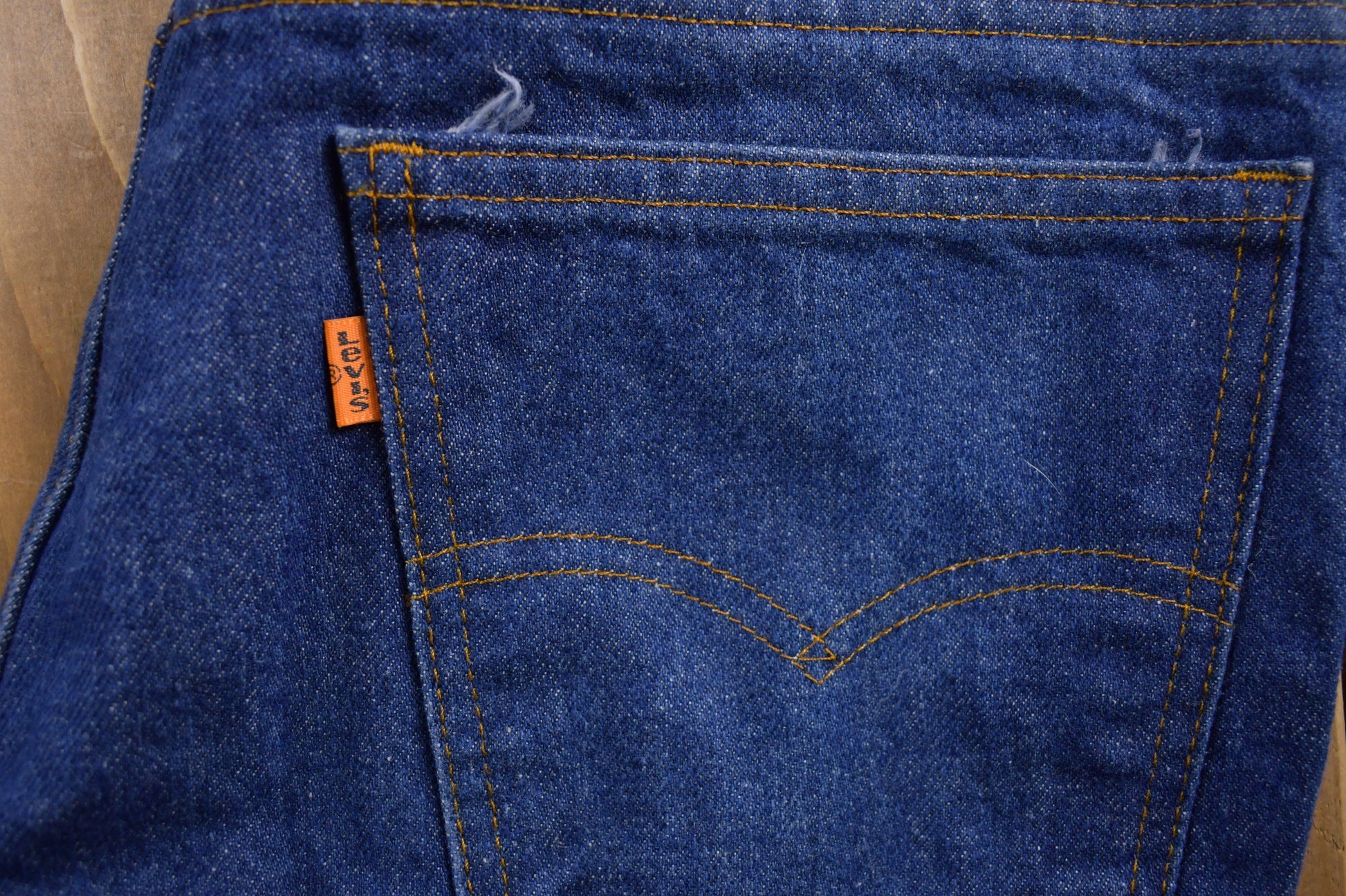Vintage 1970s Levi's Orange Tab Flared Jeans Size 30 x 30