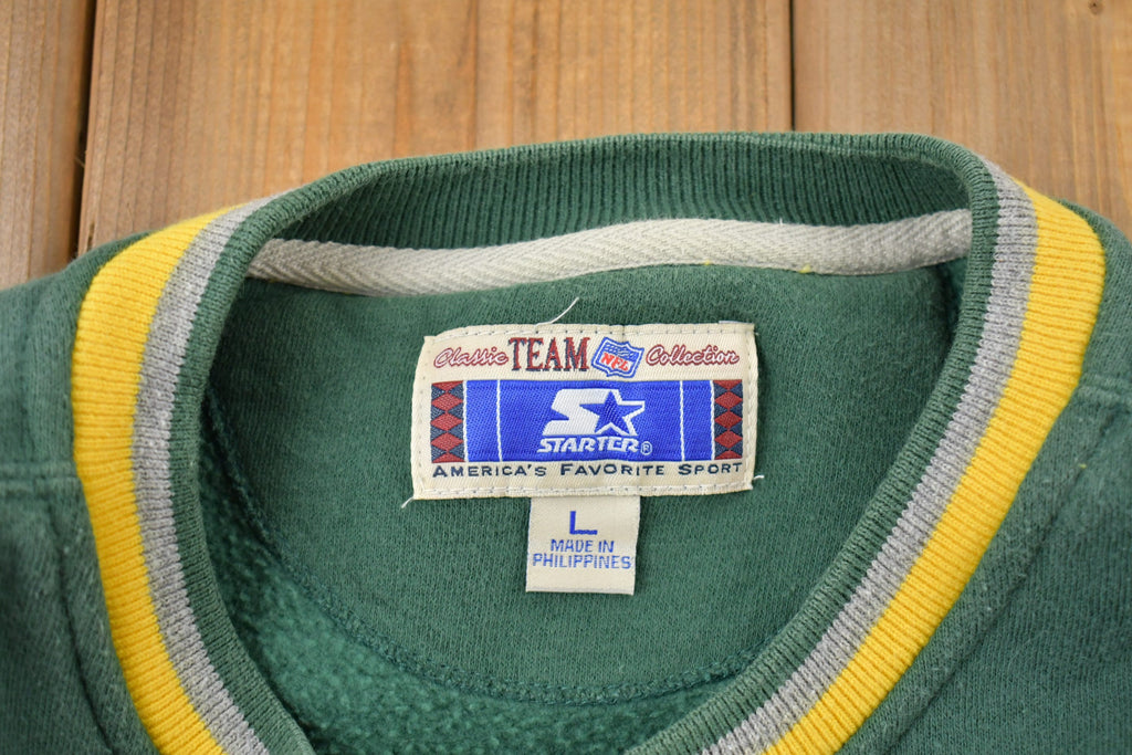Vintage 1990s Starter Green Bay Packers NFL Embroidered Crewneck Sweatshirt