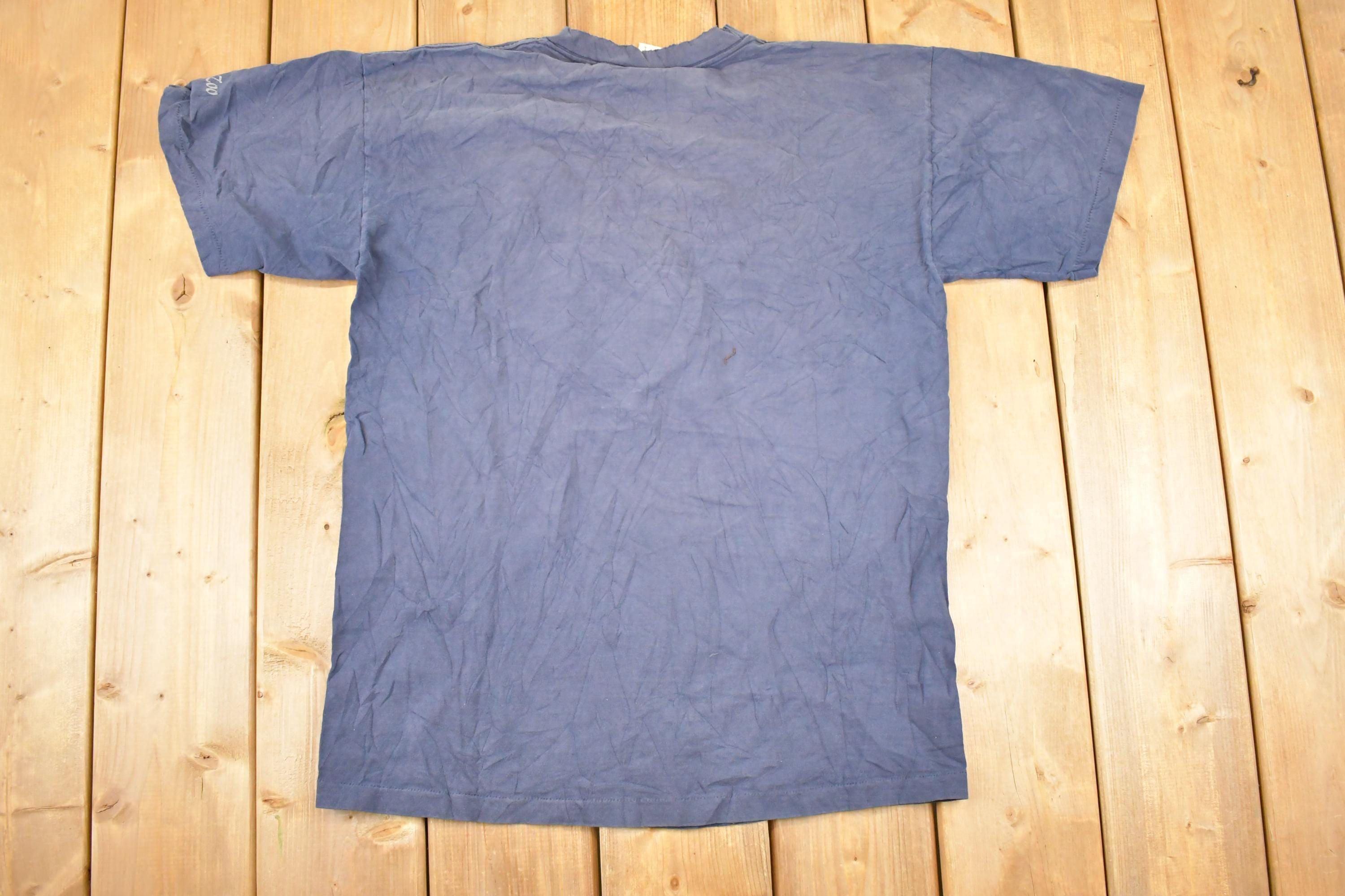 Vintage 1990s Toledo Embroidered Elephant Souvenir Travel T-Shirt Men's M