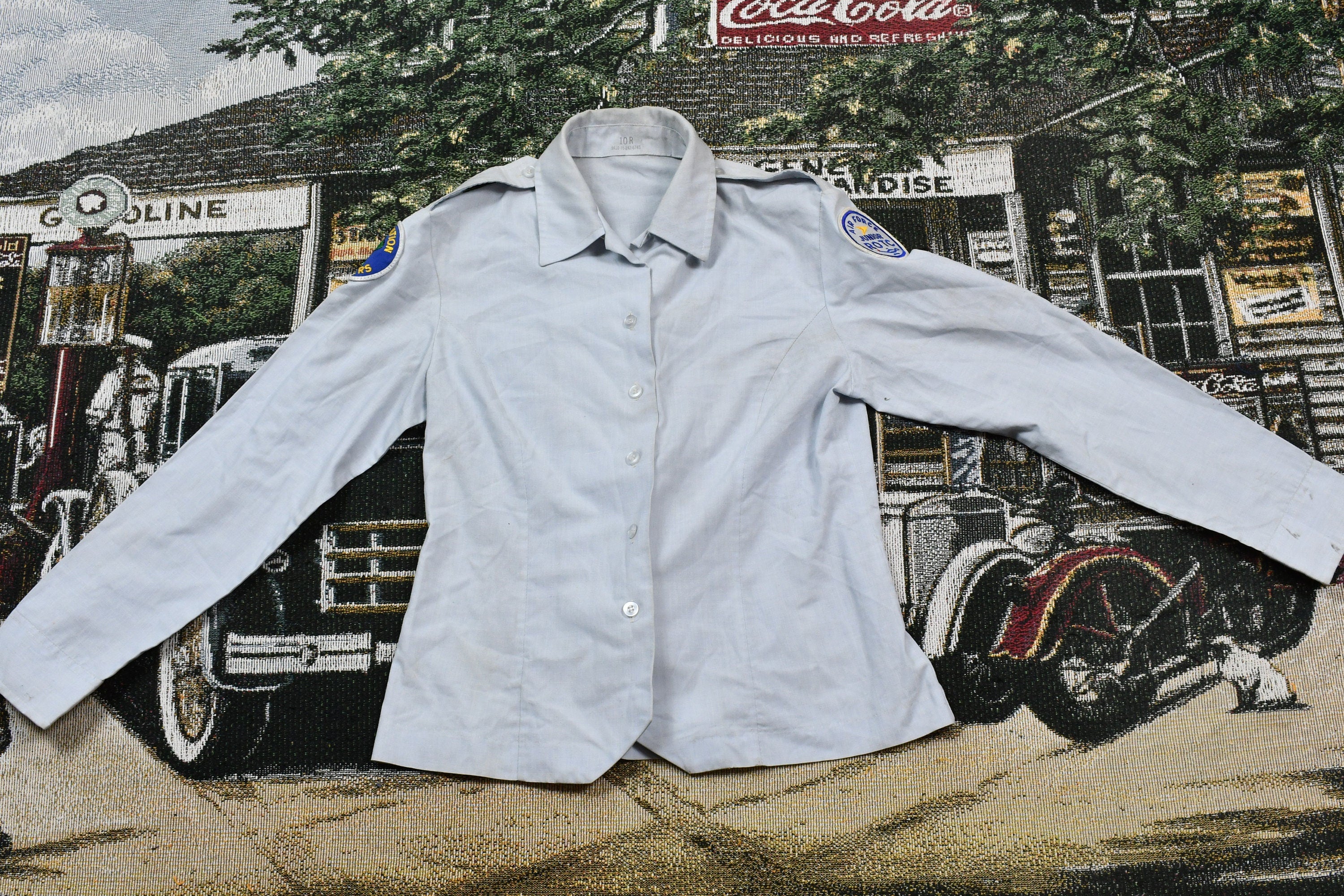 Vintage Uniform Button Up Shirt