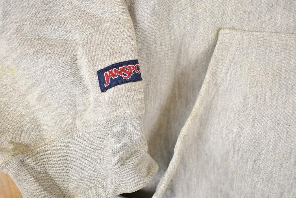 Vintage 1990s Thrashed Jansport Notre Dame Irish University Crossgrain Hoodie Sweater Men's M  Vintage Collegiate  90's State Sportswear