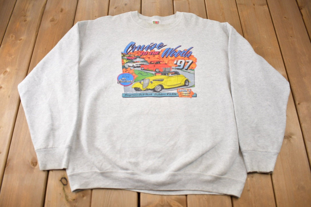 Vintage 1997 Cruise to the Woods Iowa Crewneck Sweatshirt