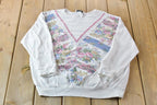 Vintage 1990s Graphic Flower Crewneck Sweatshirt