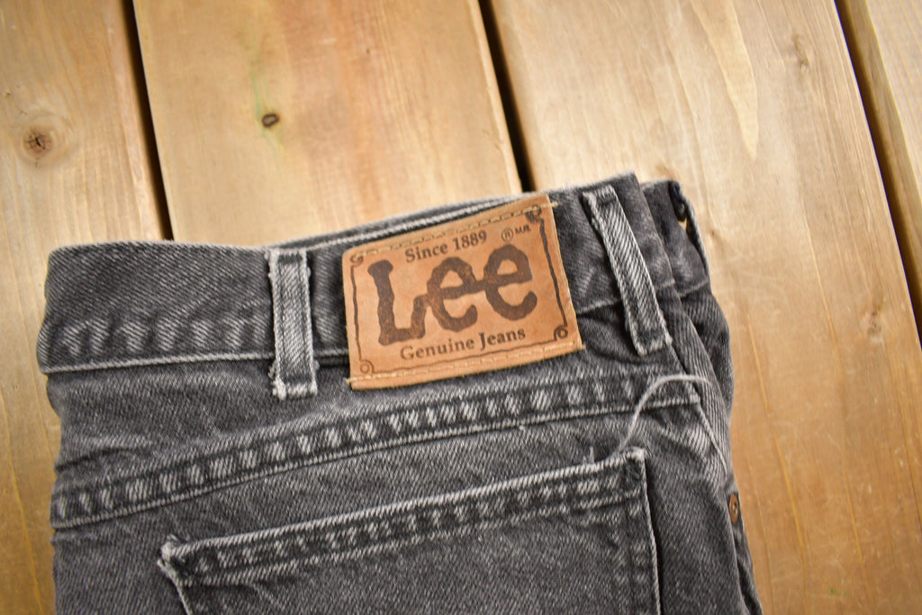 Vintage 1980s Lee Dark Wash Denim Jeans Size 36 x 26