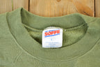 Vintage Military Army Green Militaria Crewneck Sweater