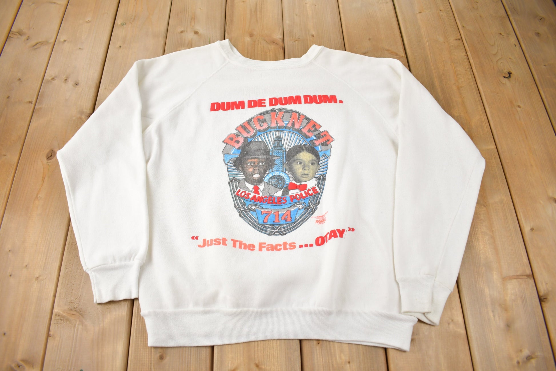 Vintage 1987 Little Rascals Graphic Crewneck Sweatshirt Made In USA