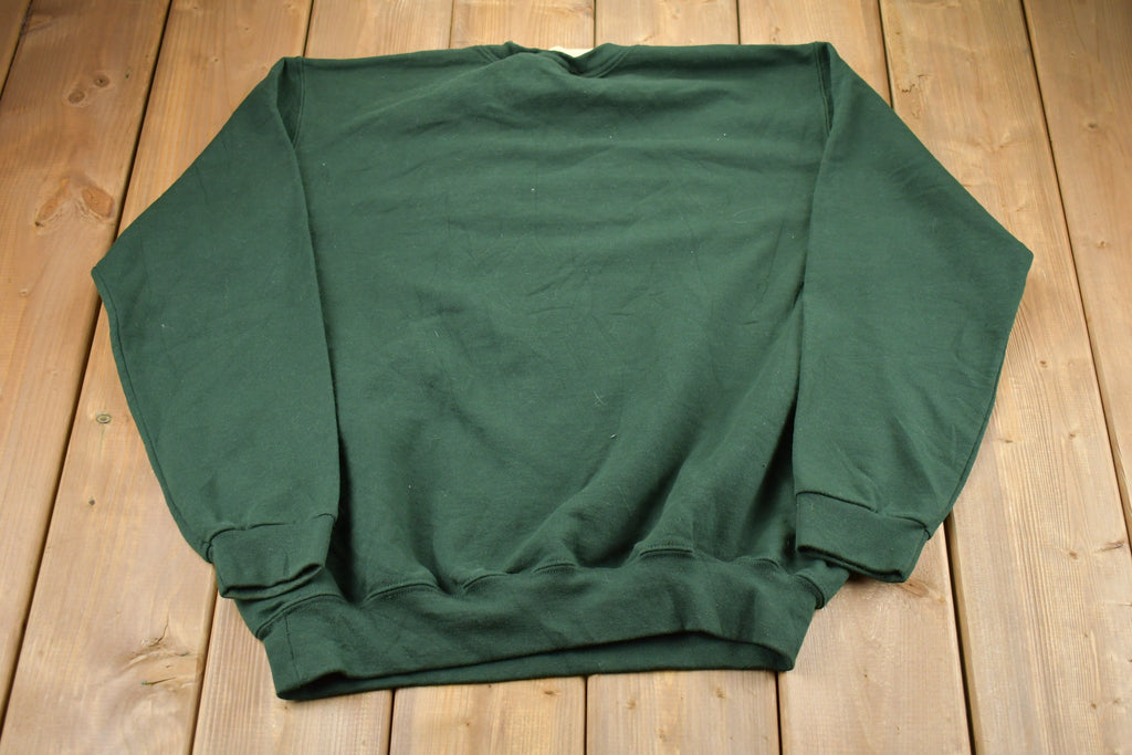 Vintage 1990s Cute Owl Embroidered Double Collar Crewneck