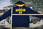 Vintage 1990s University Of Michigan Embroidered NCAA Hoodie