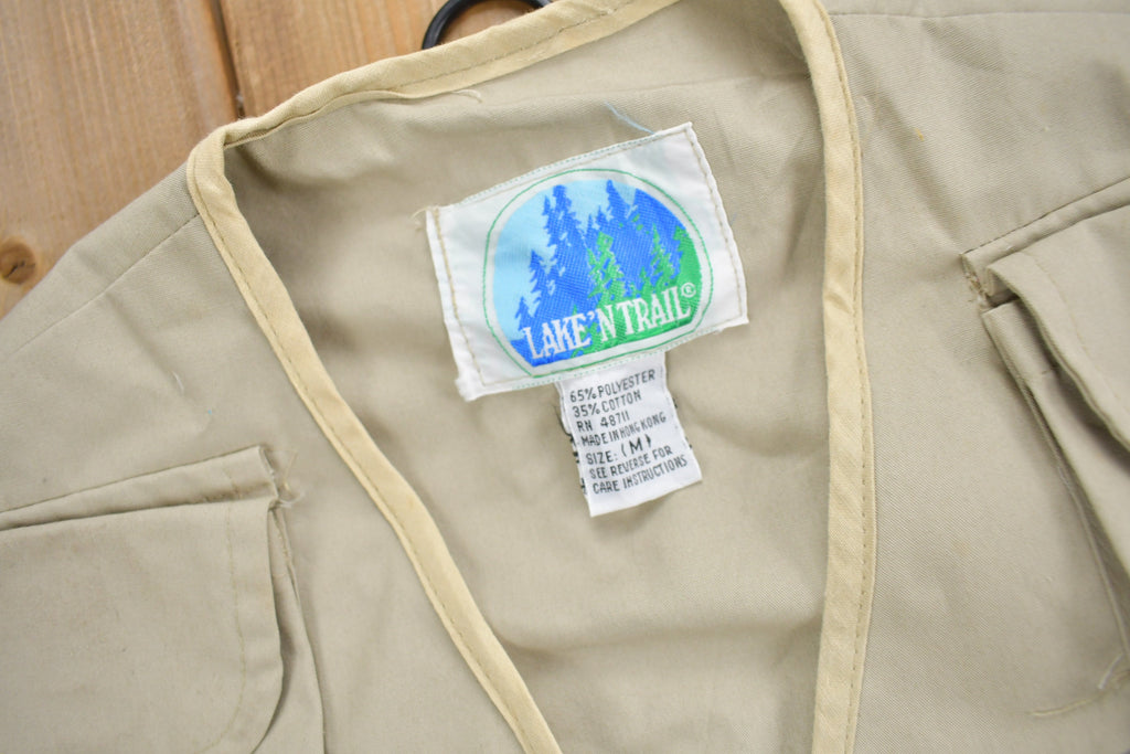 Vintage 1990s Lake N Trail Utility Tactical Fishing Vest